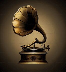 Antiker Grammophon